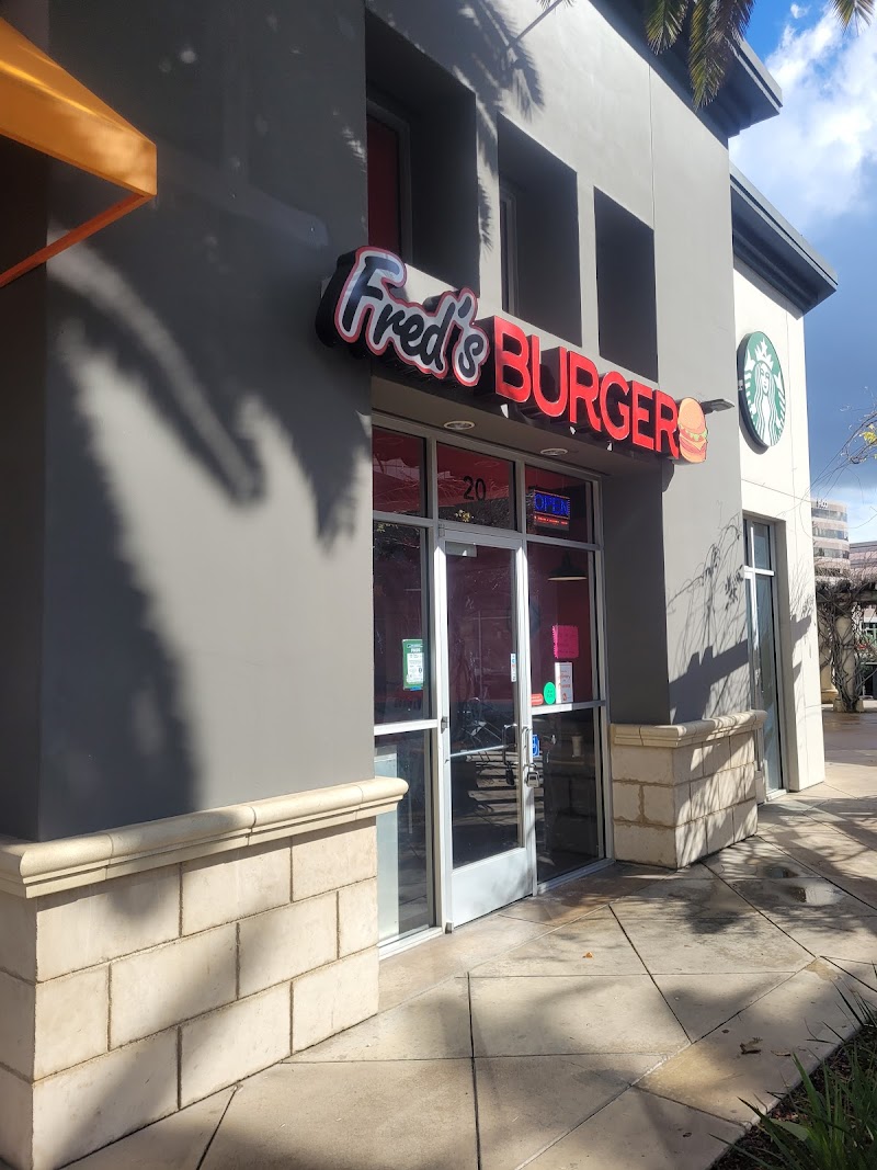 Fred's Burger — food and interior