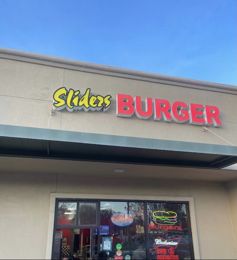 Sliders Burger — food and interior