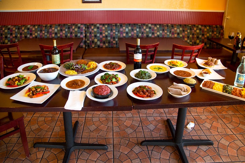 Walia Ethiopian Cuisine — food and interior