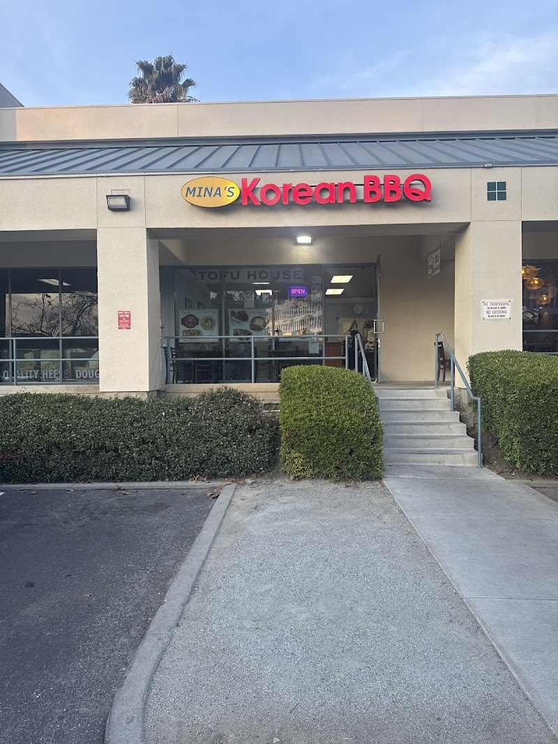 Mina's Korean BBQ — food and interior