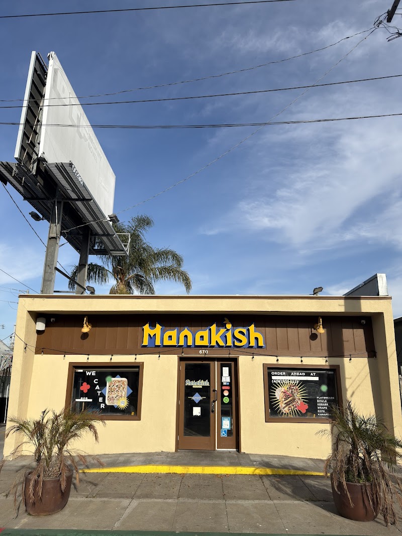 Manakish Oven & Grill — food and interior