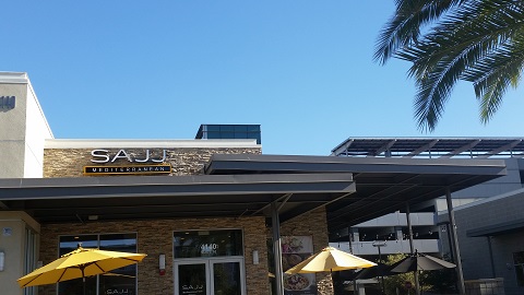 SAJJ Mediterranean (SJ @1st) — food and interior