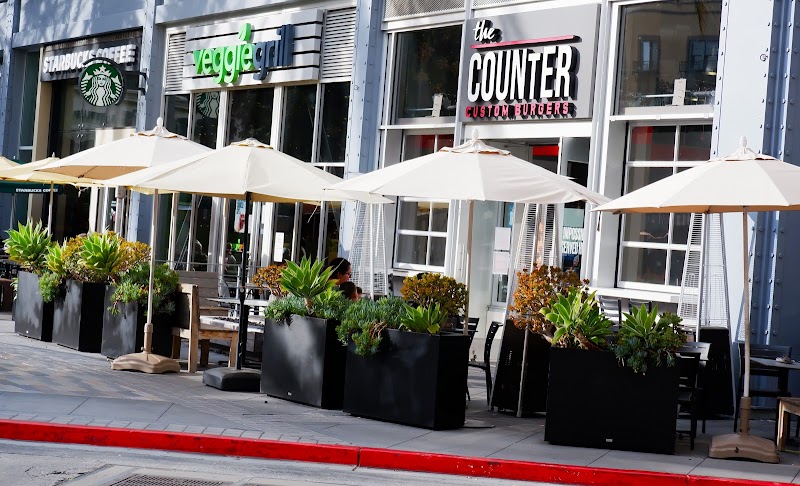 Veggie Grill - Santana Row — food and interior