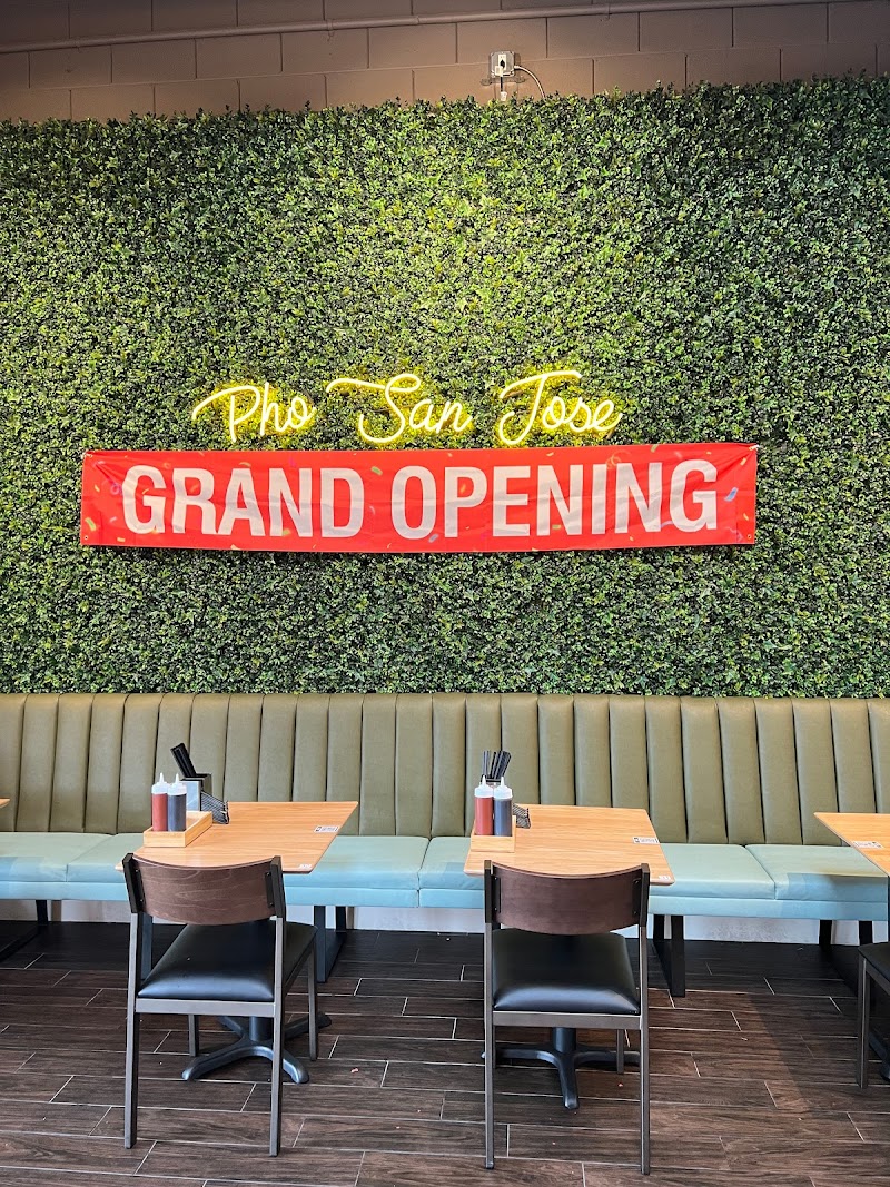 Pho San Jose — food and interior